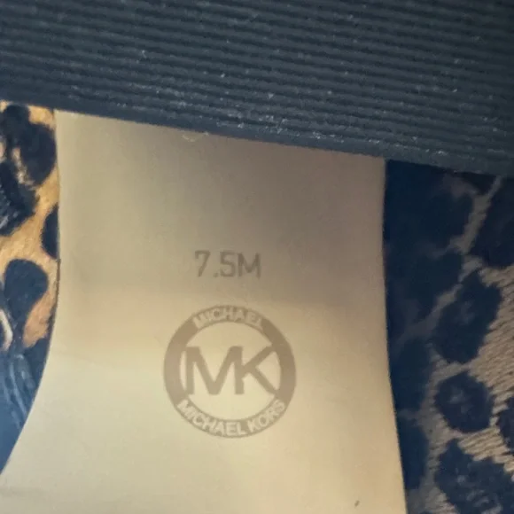 SOLD - Michael Kors Black and Leopard Ankle Booties - Picture 6 of 6